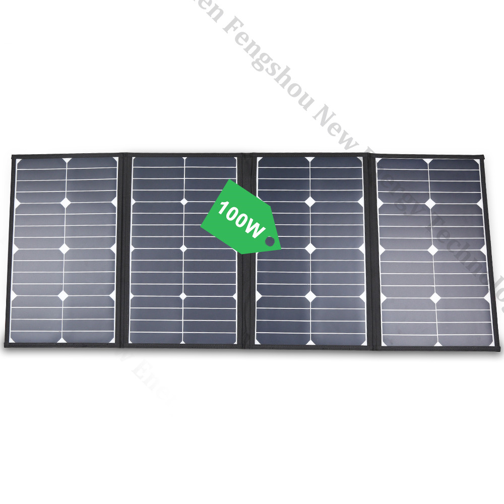 Charge Controller Solar - Draagbare 100 Watt opvouwbare zonnepaneeloplader voor