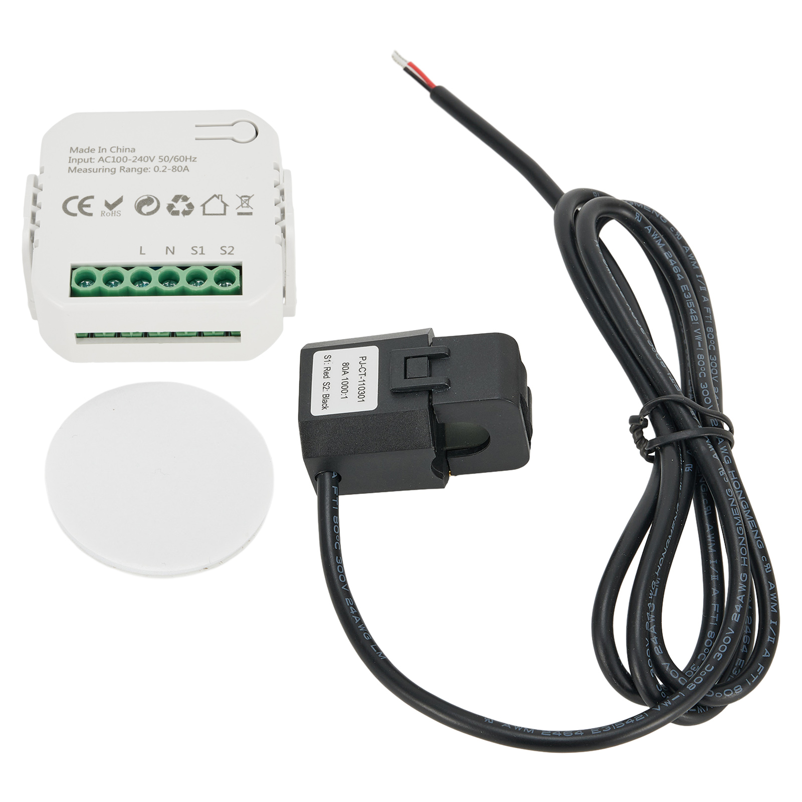 Energy Monitor Meter - Tuya Smart Life WIFI Energiemeter 80A