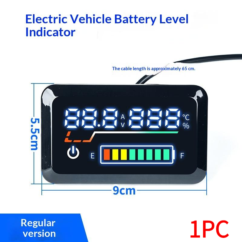 Energy Monitor Meter - 1PC Precisie Spanningsmeter Digitale Batterijniveau-indicator 48V-72V