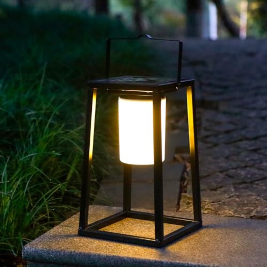 Solar Lamp - 5'' hoge buitenlamp op zonne-energie, draagbare