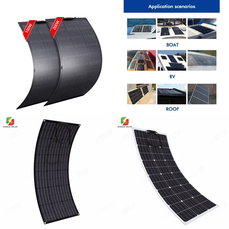 Solar Panel 200W - 50W 100W 150W 200W Flexibel zonnepaneel