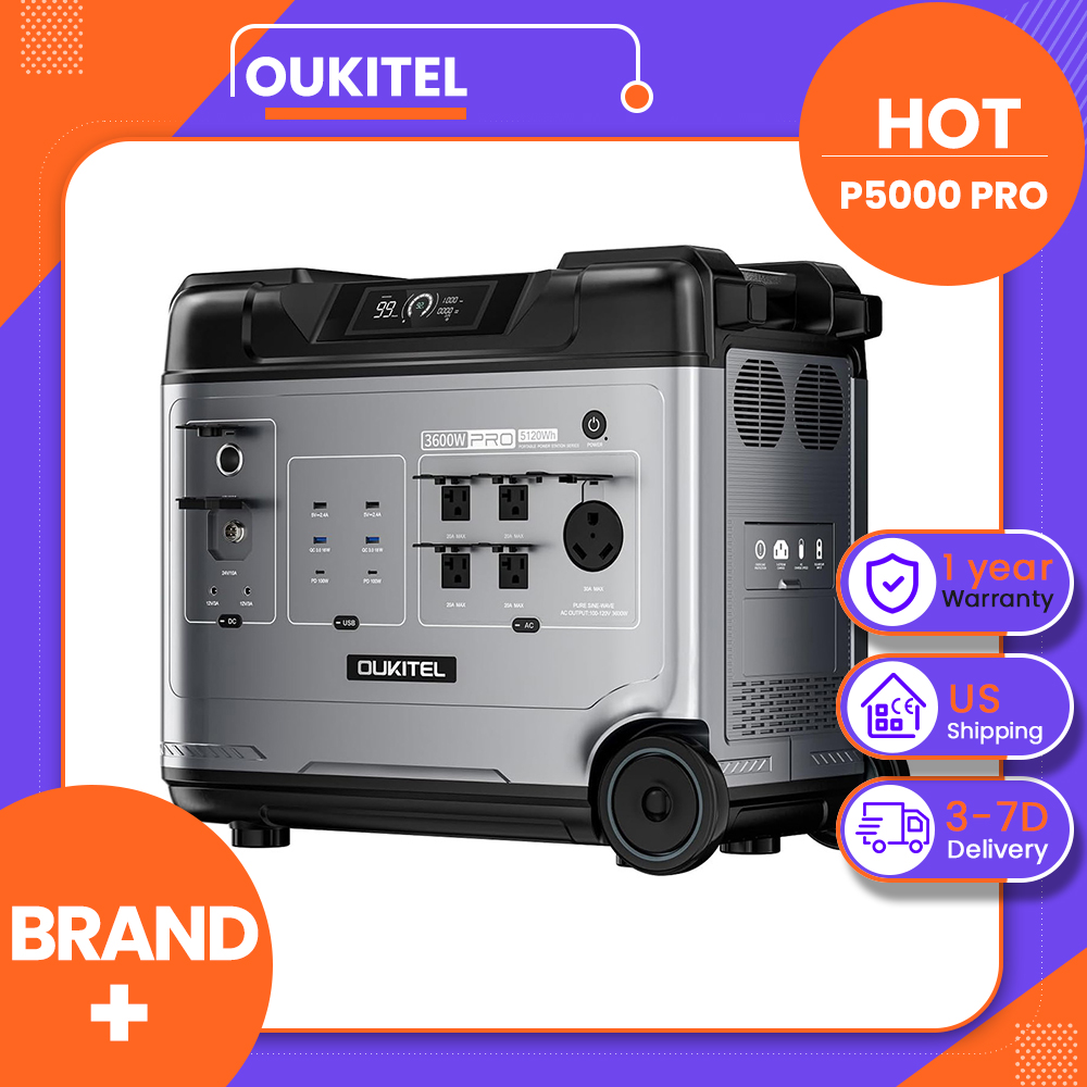 Charge Controller Solar - OUKITEL P5000 Pro draagbare krachtcentrale, 5120Wh