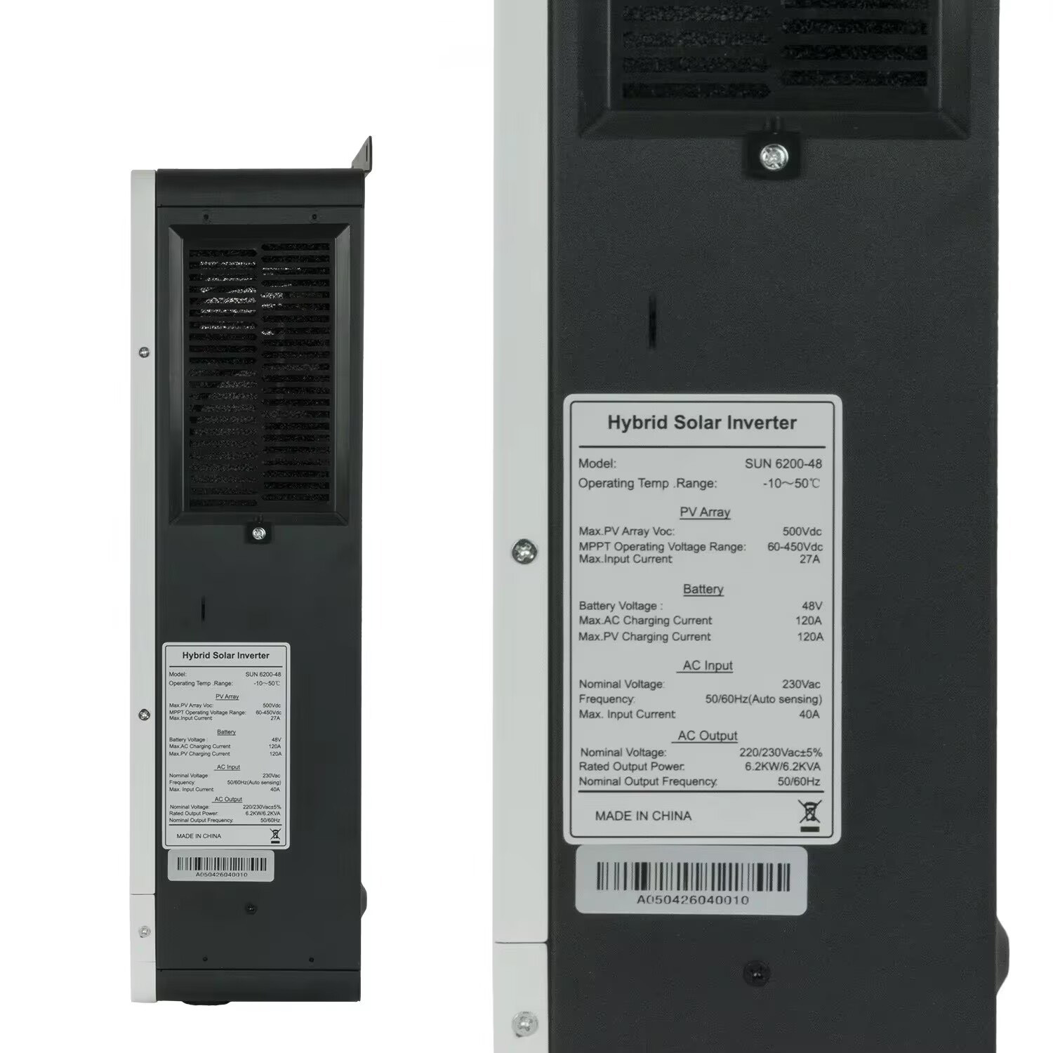 Hybride zonne-omvormer 6,2 kW  - Charge Controller Solar recensie en prijs