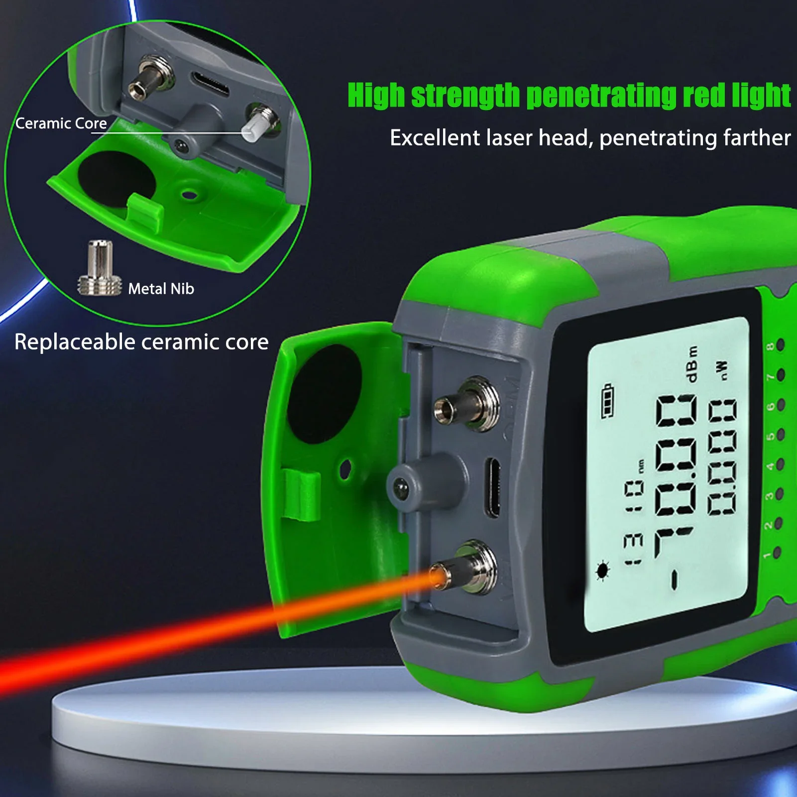 Rood licht optische kabel Powe - Energy Monitor Meter recensie en prijs