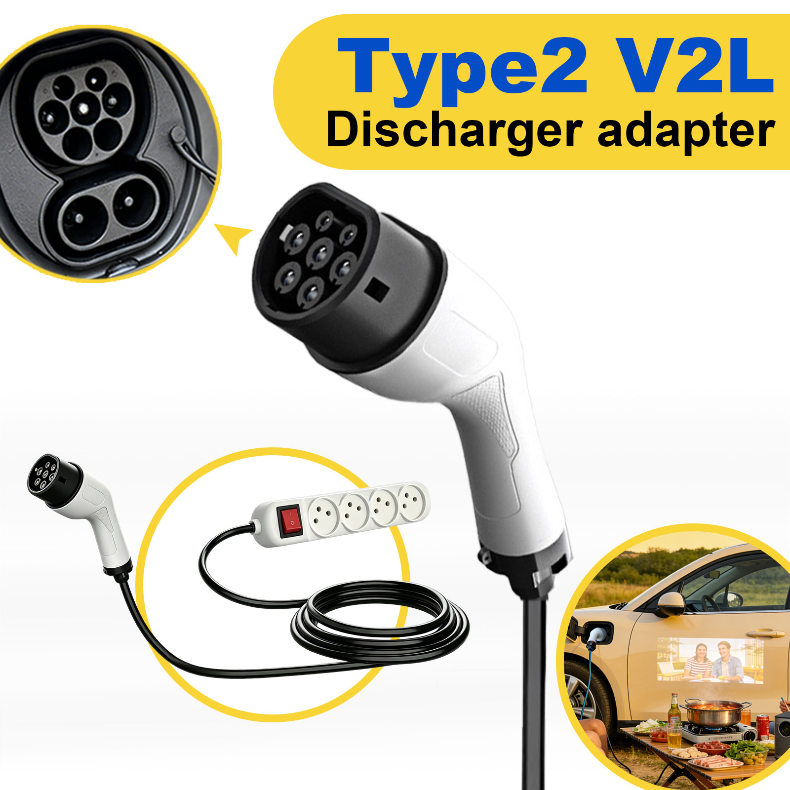 Type2 V2L-ontladingsadapter Is - Outdoor Power Station recensie en prijs