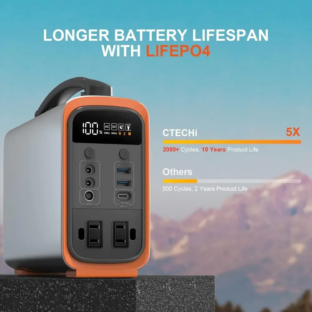 320 Wh Lifepo4 draagbare krach - Solar Generator recensie en prijs